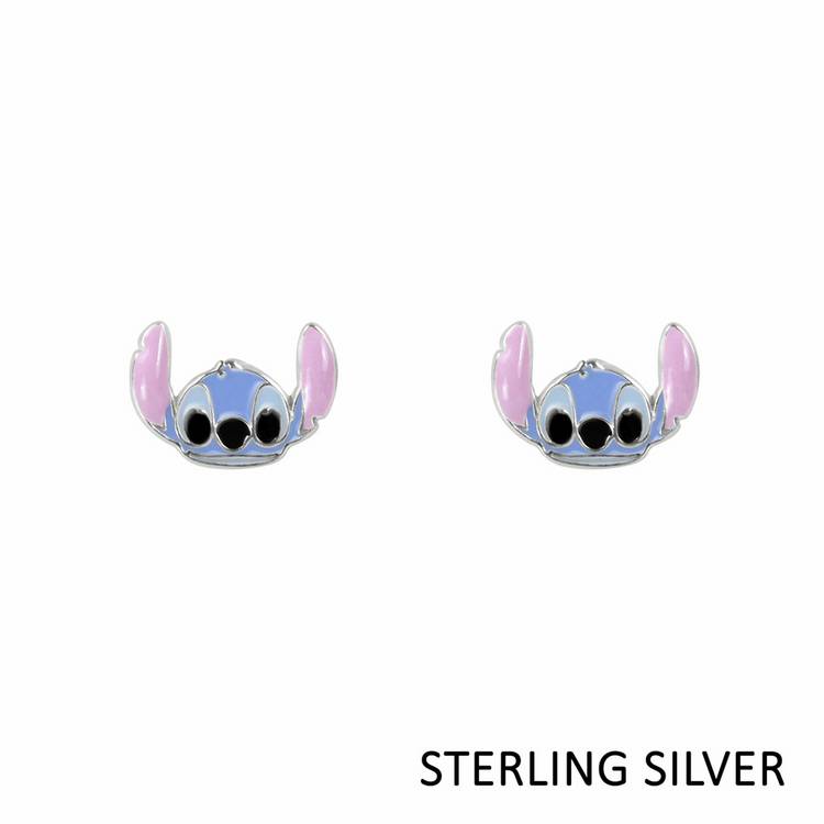 Disney Lilo and Stitch enamel stud earrings 9mm, UK version