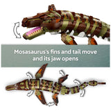 LEGO Jurassic World Mosasaurus Boat Mission toy set, UK version