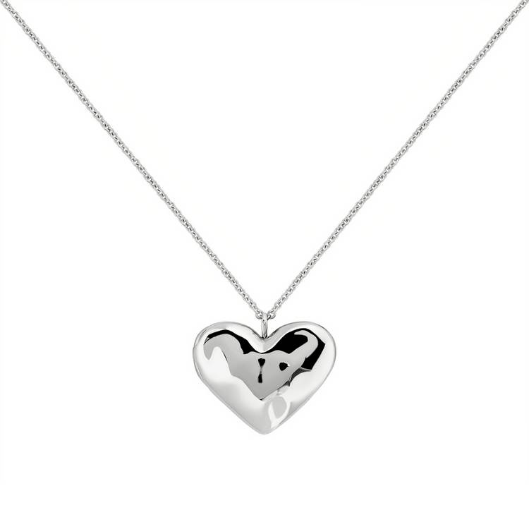 Radley hammered heart pendant necklace 60cm (British brand)
