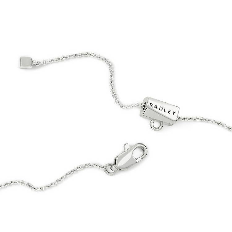 Radley hammered heart pendant necklace 60cm (British brand)