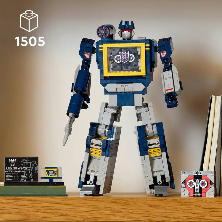 LEGO Transformers Soundwave building set for adults (British brand)