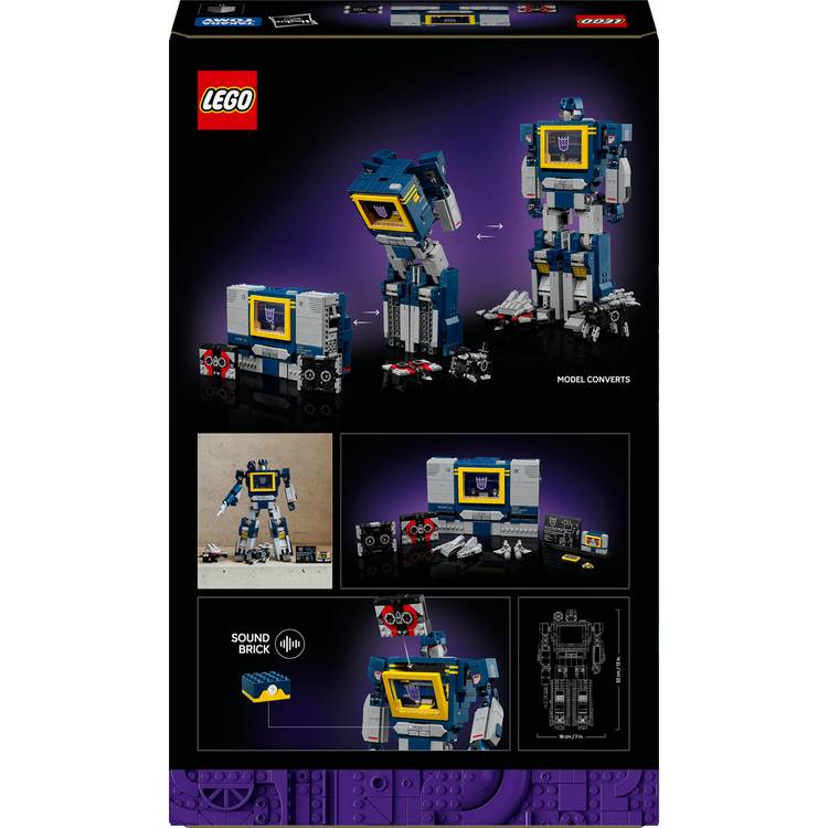 LEGO Transformers Soundwave building set for adults (British brand)
