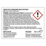 Fired Earth reed diffuser Green Tea & Bergamot 180ml - British product