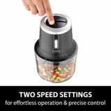 CASO Design cordless multi-chopper black 1 litre (British brand)