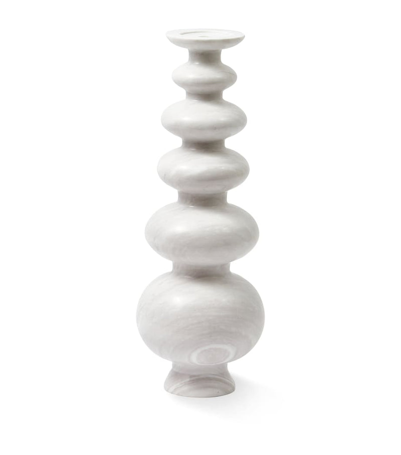 POLSPOTTEN Heritage Sphere marble candle holder 40cm, imported from the UK