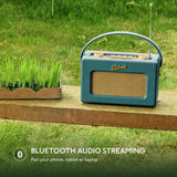 Roberts Revival Uno BT DAB radio teal blue - British product