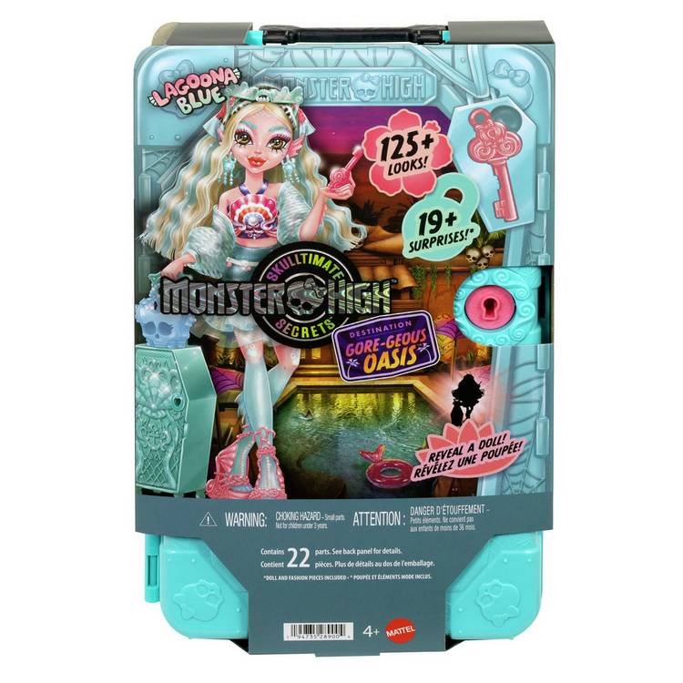 Monster High Lagoona Blue doll playset, imported from the UK