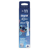 Oral-B iO Kids Disney Stitch electric toothbrush head pack of 2, UK version