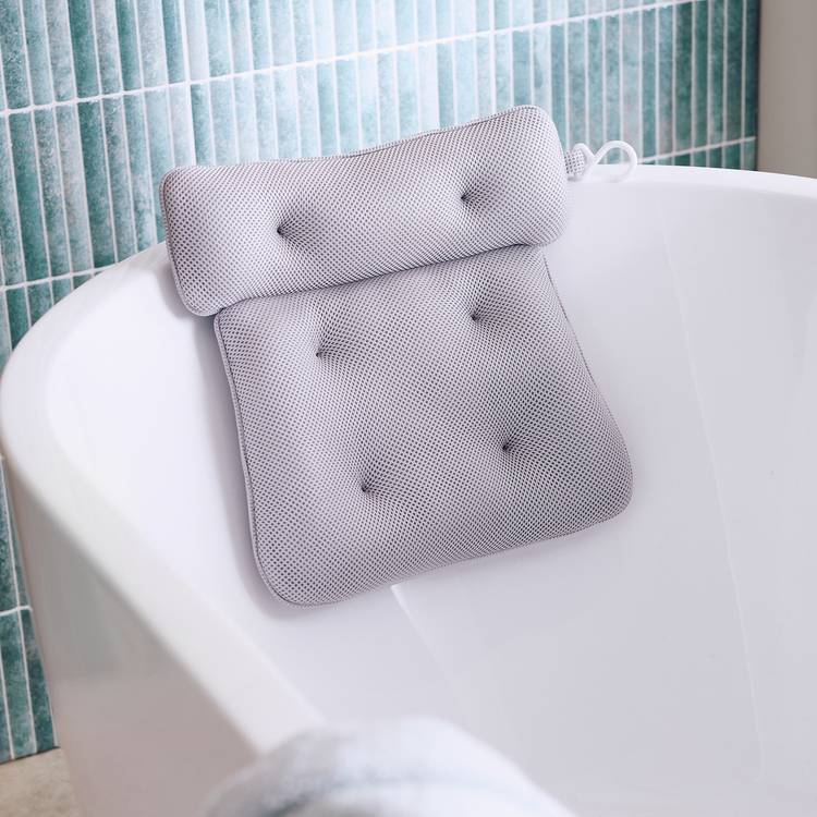 Argos Home grey bath pillow - British product