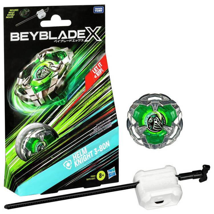 Beyblade X spinning top starter pack with launcher, UK version