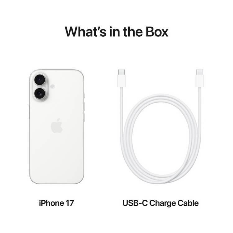 Apple iPhone 17 256GB White smartphone - British product