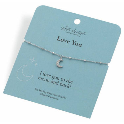 Argos Hot Diamonds Sterling Silver Love You Moon Charm Bracelet 20cm- Buy online at McGrocer