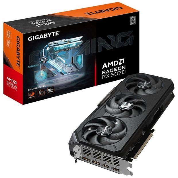 Gigabyte Radeon RX 9070 GAMING OC 16GB graphics card, UK version