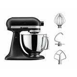 KitchenAid Artisan 4.8L stand mixer black, imported from the UK