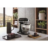 KitchenAid Artisan 4.8L stand mixer black, imported from the UK