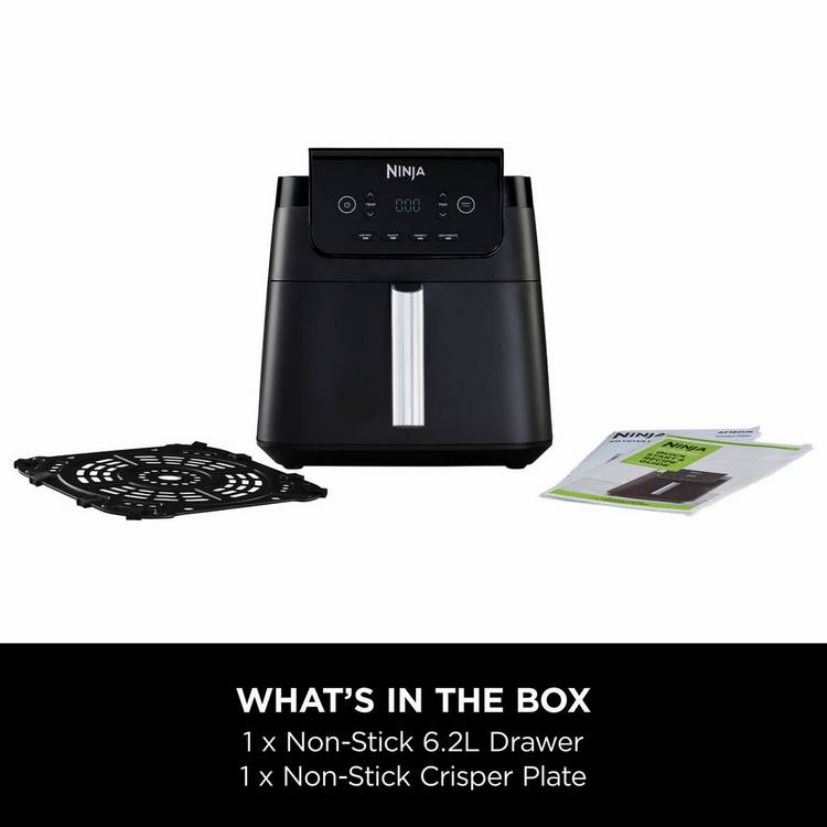 Ninja AF170UK air fryer 6.2L black (British brand)