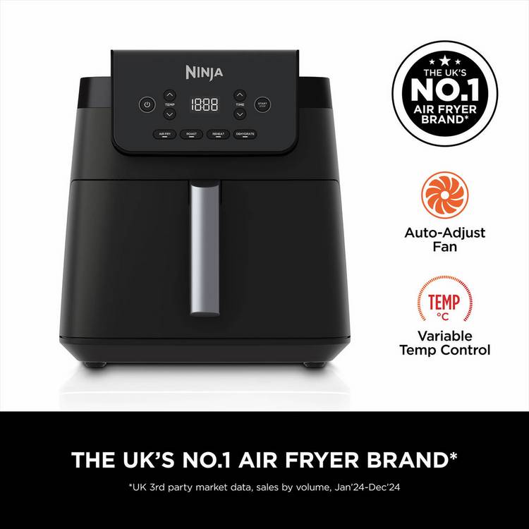 Ninja AF170UK air fryer 6.2L black (British brand)