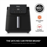 Ninja AF170UK air fryer 6.2L black (British brand)