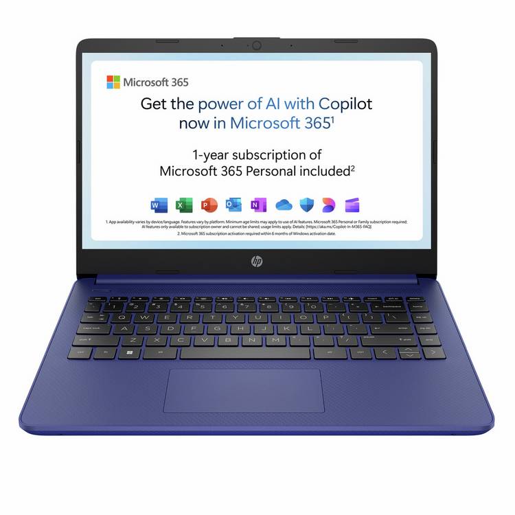 HP laptop 14-inch Intel N150 4GB 128GB, imported from the UK