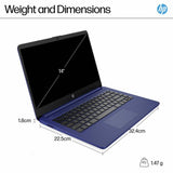 HP laptop 14-inch Intel N150 4GB 128GB, imported from the UK