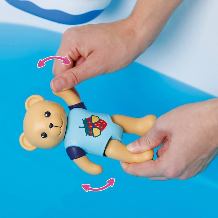 Baby Born Splish Splash bath toy with teddy, UK version