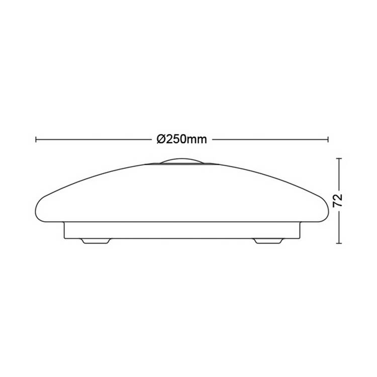 Philips Mauve PIR LED ceiling light 25cm (British brand)