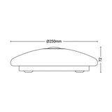 Philips Mauve PIR LED ceiling light 25cm (British brand)