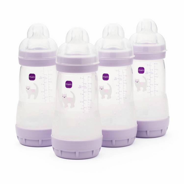 MAM Easy Start Anti-Colic baby bottles 260ml 4-pack - British product