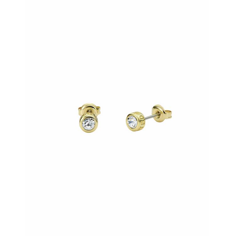 Ted Baker Sinee gold-tone crystal round stud earrings, UK version