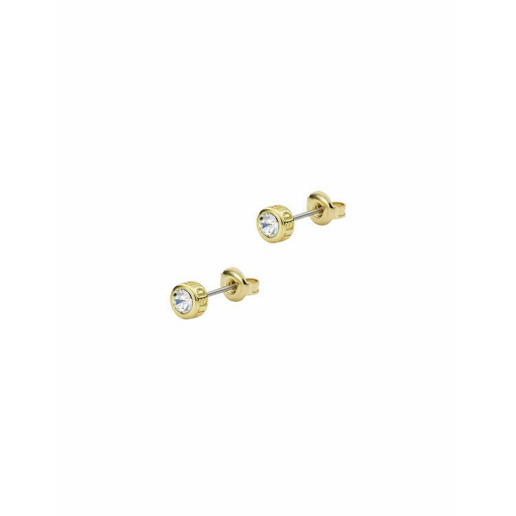 Ted Baker Sinee gold-tone crystal round stud earrings, UK version