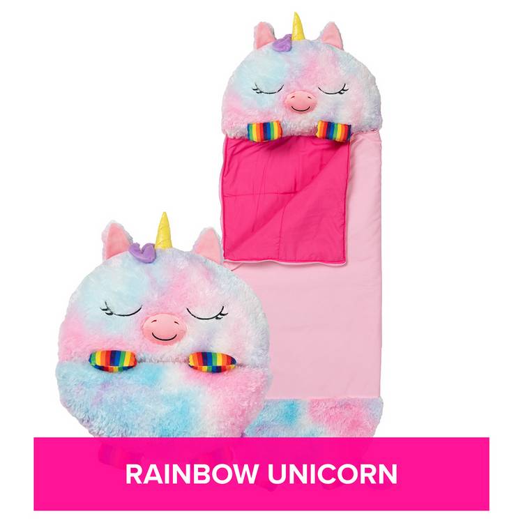 Happy Nappers rainbow unicorn sleeping bag - British product