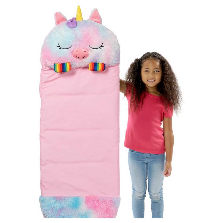 Happy Nappers rainbow unicorn sleeping bag - British product