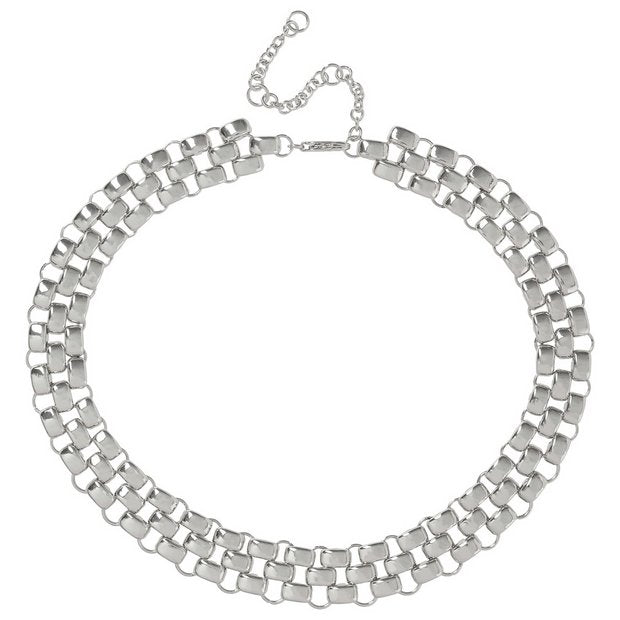 Liars & Lovers silver tone watch strap chain necklace, UK version