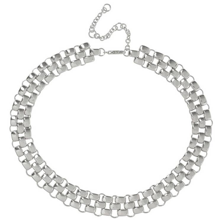 Liars & Lovers silver tone watch strap chain necklace, UK version