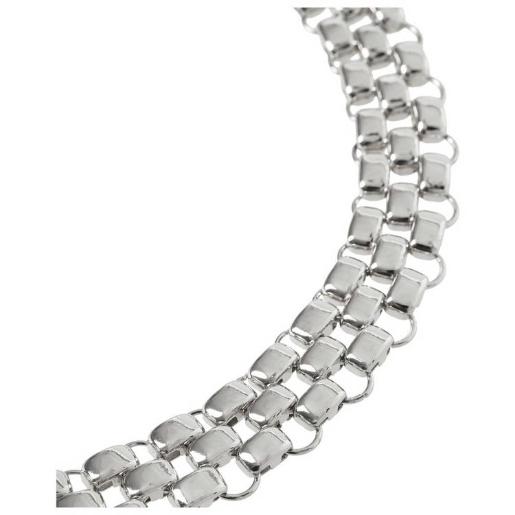 Liars & Lovers silver tone watch strap chain necklace, UK version