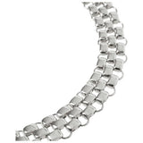 Liars & Lovers silver tone watch strap chain necklace, UK version
