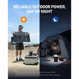 Anker SOLIX C300X portable power station with solar panel - British product