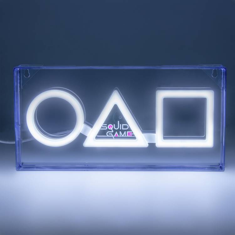 Squid Game white neon LED novelty light, UK version