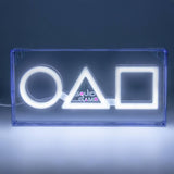 Squid Game white neon LED novelty light, UK version