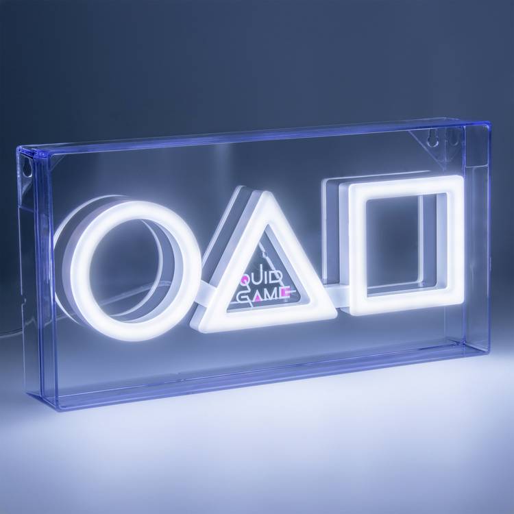 Squid Game white neon LED novelty light, UK version