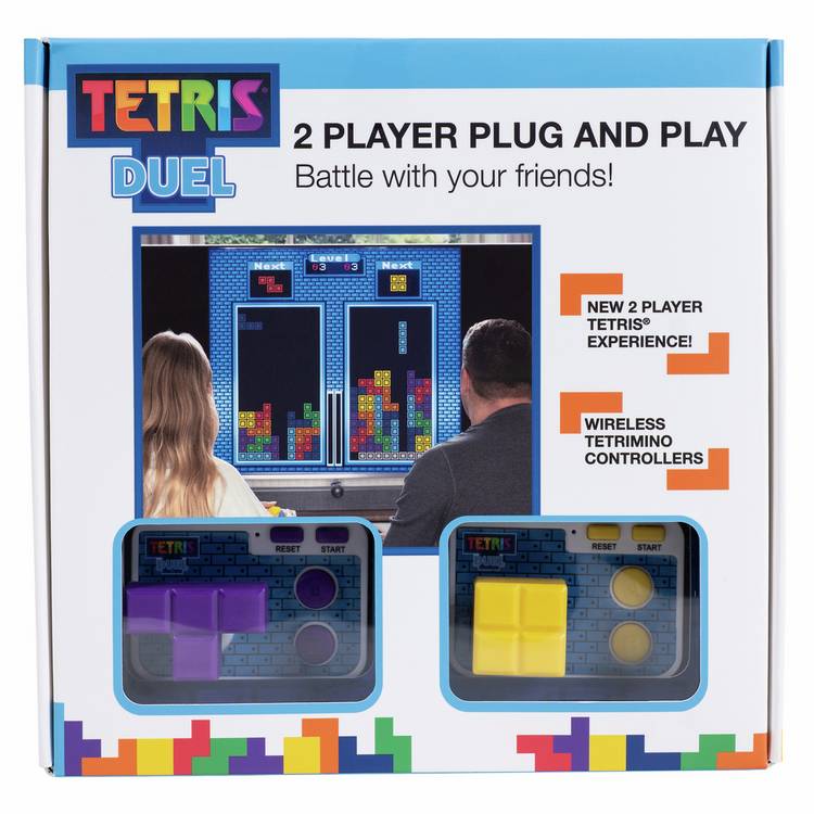 Fizz Creations Tetris Duel two-player plug-and-play arcade game, UK version