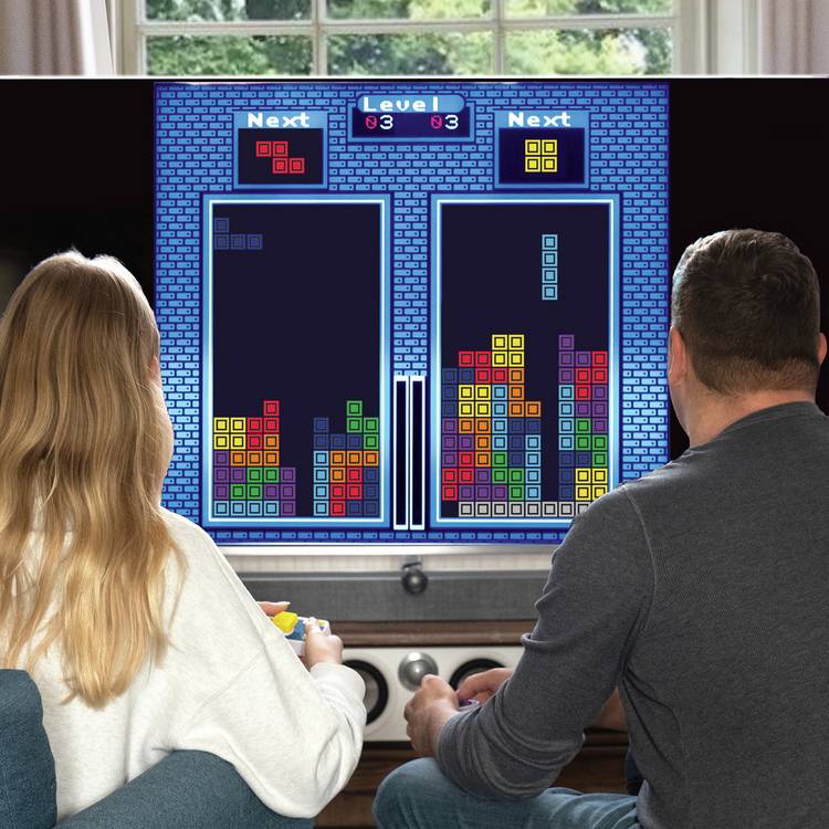 Fizz Creations Tetris Duel two-player plug-and-play arcade game, UK version