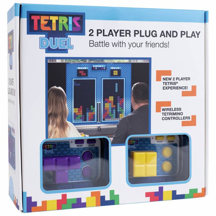 Fizz Creations Tetris Duel two-player plug-and-play arcade game, UK version