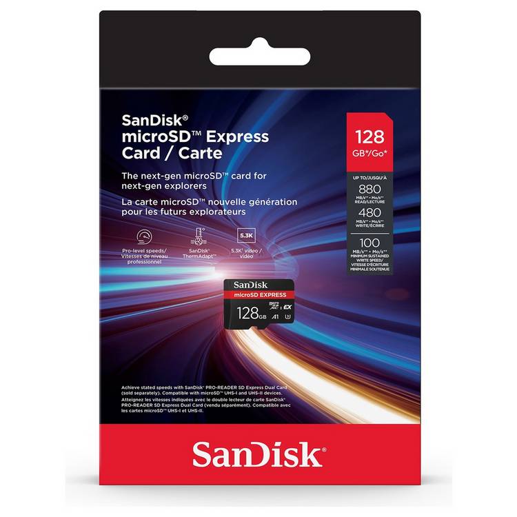 SanDisk microSD Express 128GB, UK version