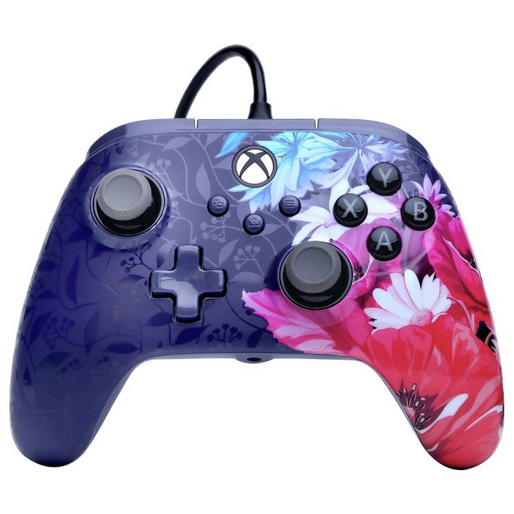 PowerA Advantage Plus wired controller Night Blossom - British product
