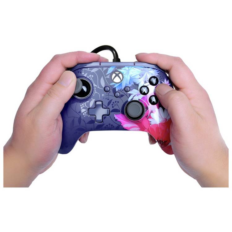 PowerA Advantage Plus wired controller Night Blossom - British product