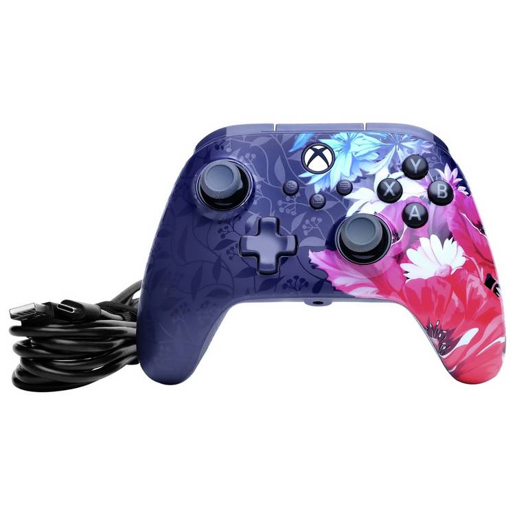 PowerA Advantage Plus wired controller Night Blossom - British product