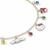Hello Kitty charm bracelet with friends charms, adjustable chain, UK version