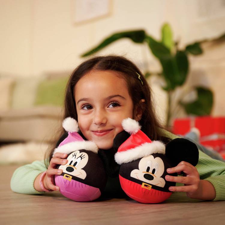 Disney Minnie Mouse festive plush toy compact size - British product