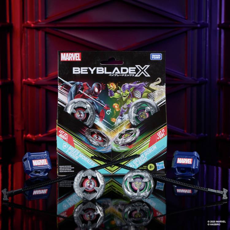 Beyblade X Marvel Soundview playset pack of 2 - British product